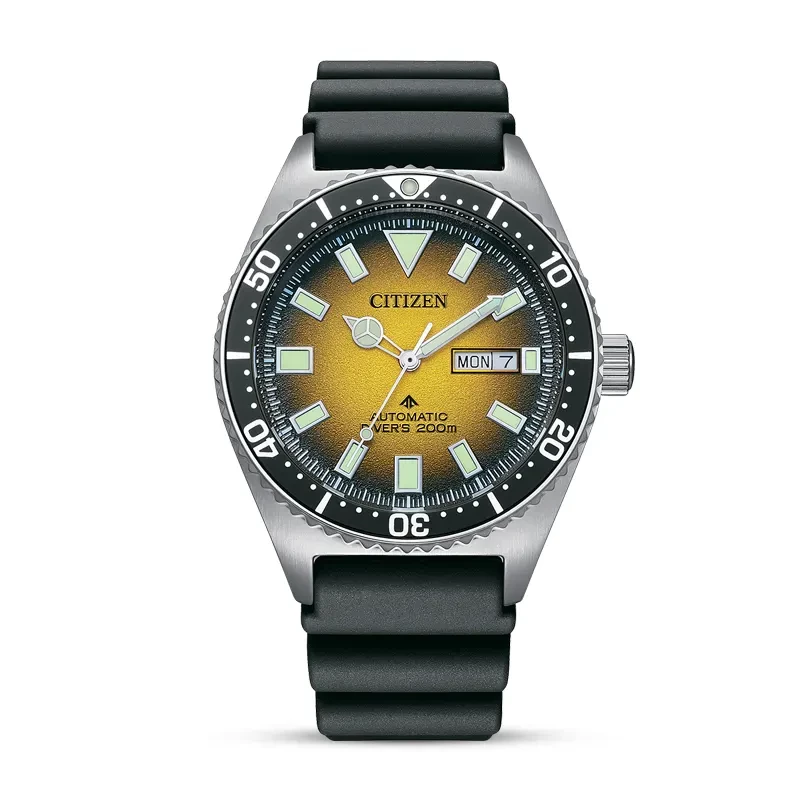 Citizen Promaster Diver's Automatic Yellow Dial Men's Watch | NY0120-01X